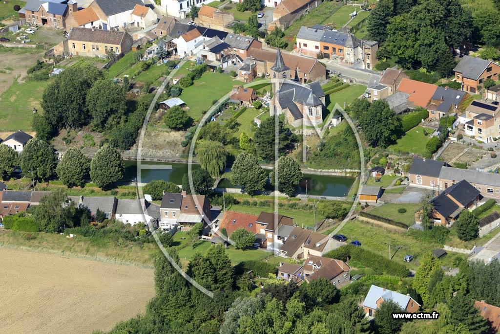 Photo arienne de Bougnies