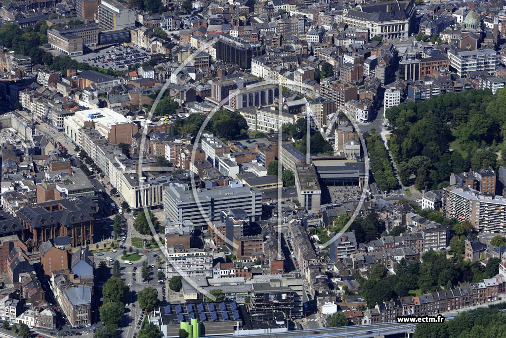 Photo arienne de Charleroi (Centre)