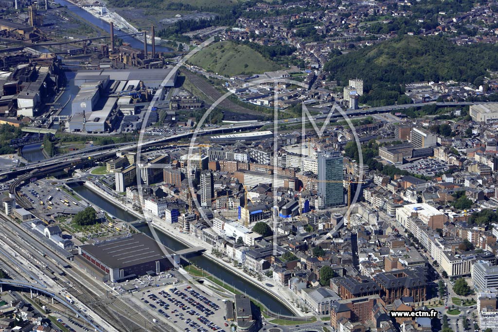 Photo arienne de Charleroi (Centre)