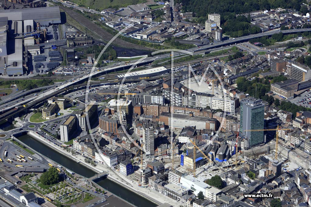 Photo arienne de Charleroi (Centre)
