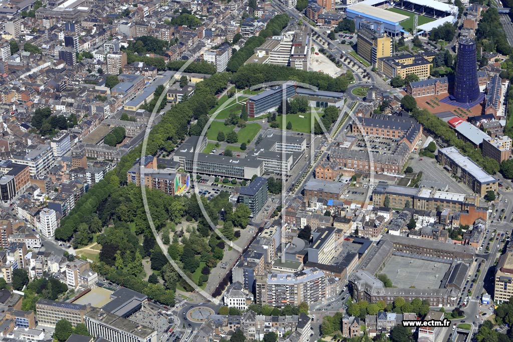 Photo arienne de Charleroi (Centre)