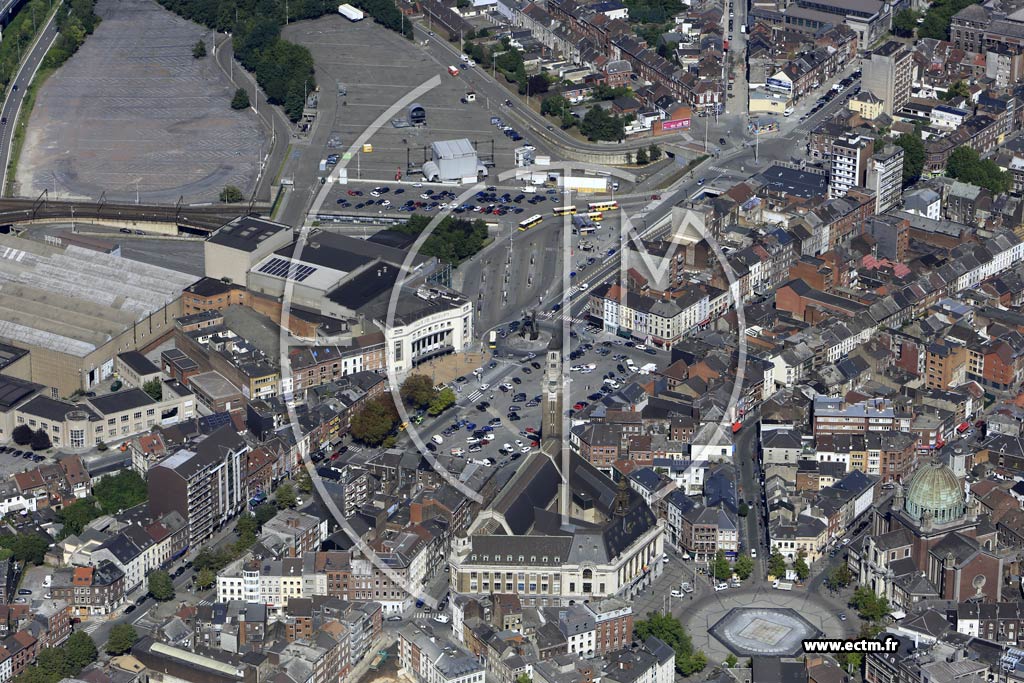 Photo arienne de Charleroi (Centre)