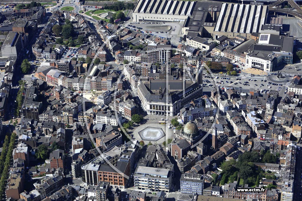 Photo arienne de Charleroi (Centre)