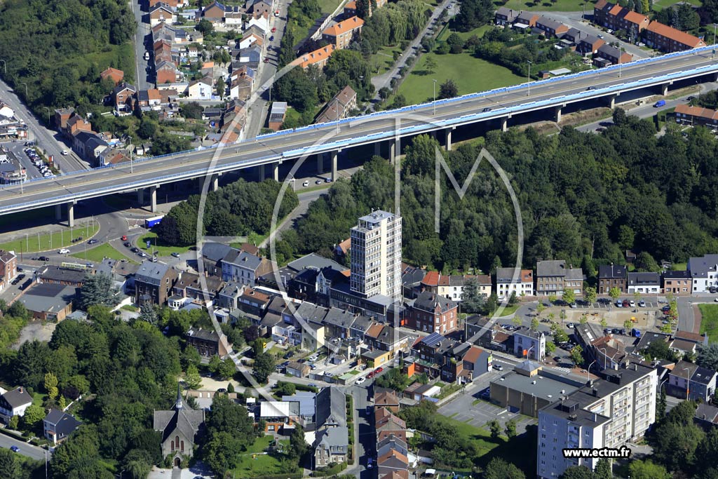 Photo arienne de Charleroi (le Chnia)