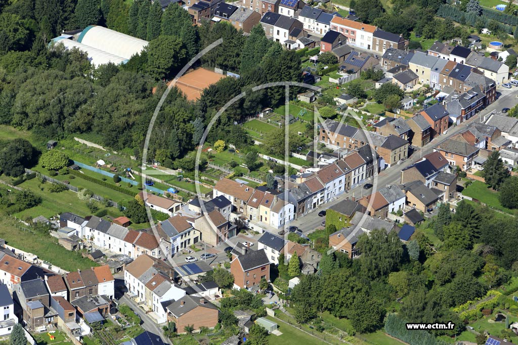 Photo arienne de Tamines (Nord)