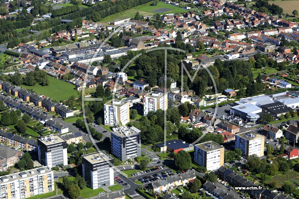 Photo arienne de Aulnoy-Lez-Valenciennes