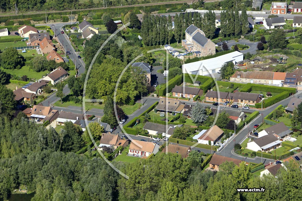 Photo arienne de Trith-Saint-Lger (le Fort - la Clouterie)
