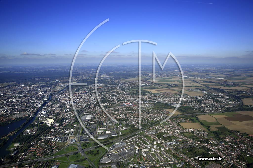 Photo arienne de Valenciennes