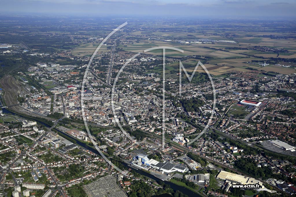 Photo arienne de Valenciennes
