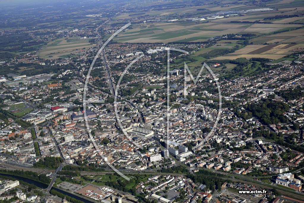 Photo arienne de Valenciennes