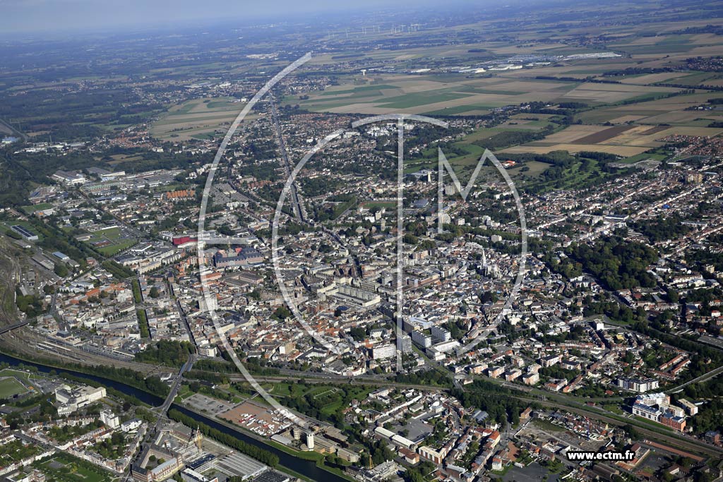 Photo arienne de Valenciennes