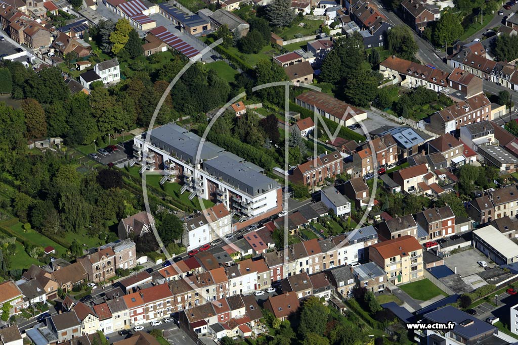 Photo arienne de Valenciennes (Faubourg Sainte-Catherine)