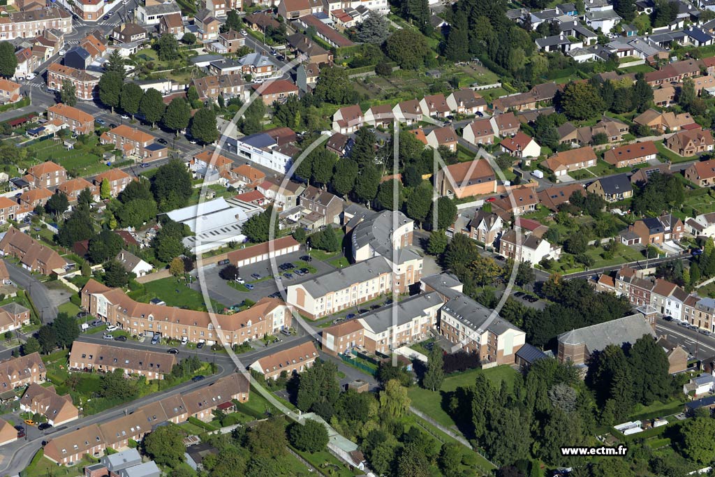 Photo arienne de Valenciennes (Faubourg Sainte-Catherine)