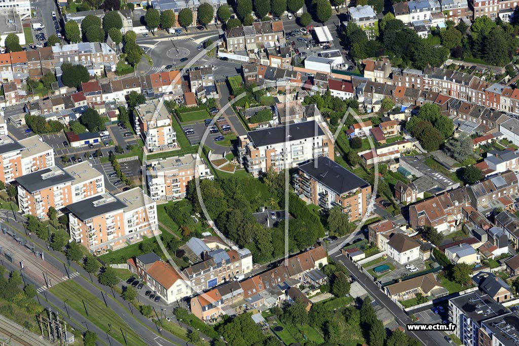 Photo arienne de Valenciennes (Faubourg Sainte-Catherine)