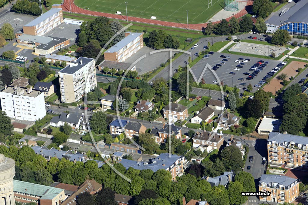 Photo arienne de Valenciennes (Plaine de Mons)