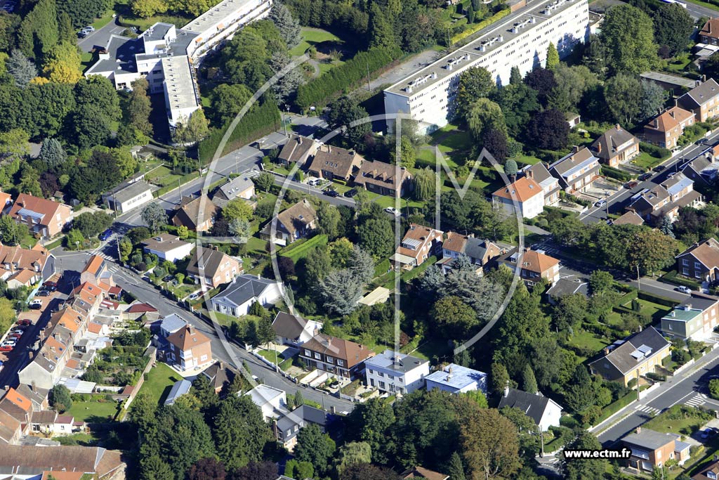 Photo arienne de Valenciennes (Plaine de Mons)