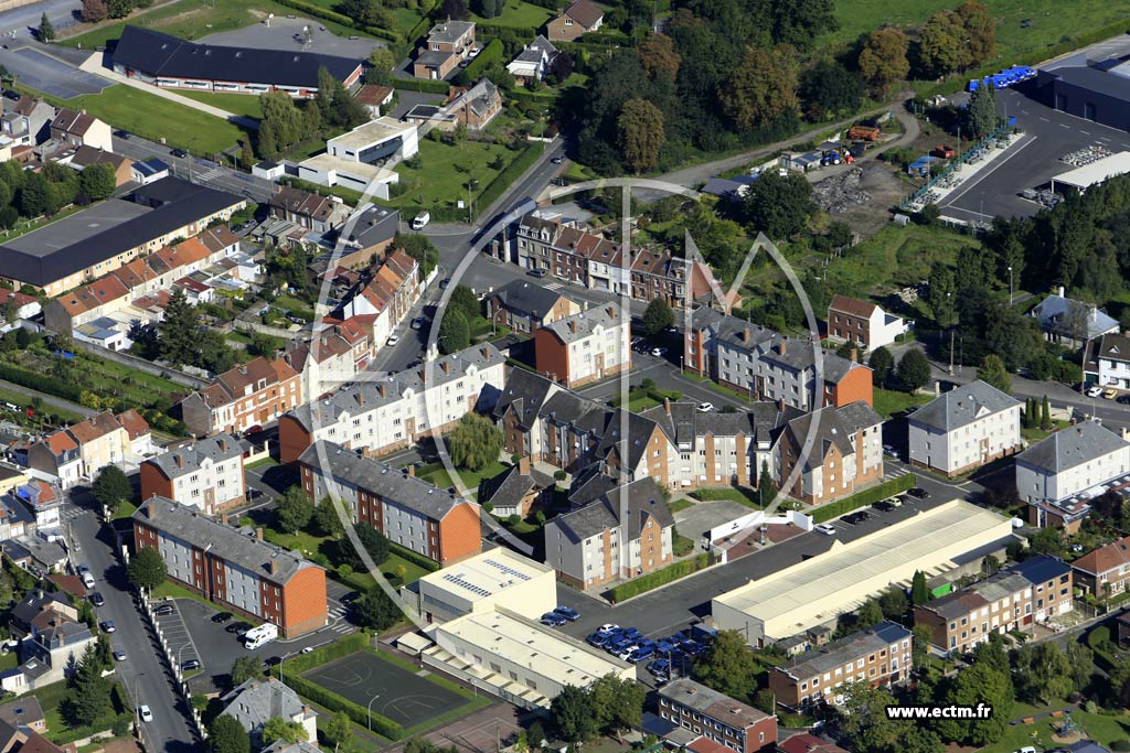 Photo arienne de Valenciennes (Plaine de Mons)