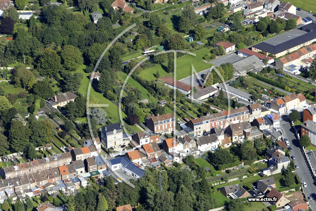 Photo arienne de Valenciennes (Plaine de Mons)