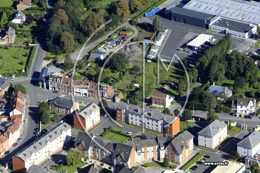 Photo arienne de Valenciennes (Plaine de Mons)