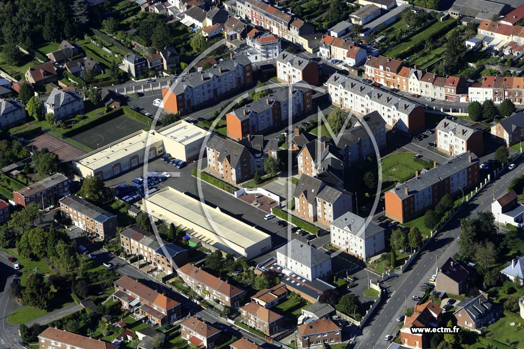 Photo arienne de Valenciennes (Plaine de Mons)