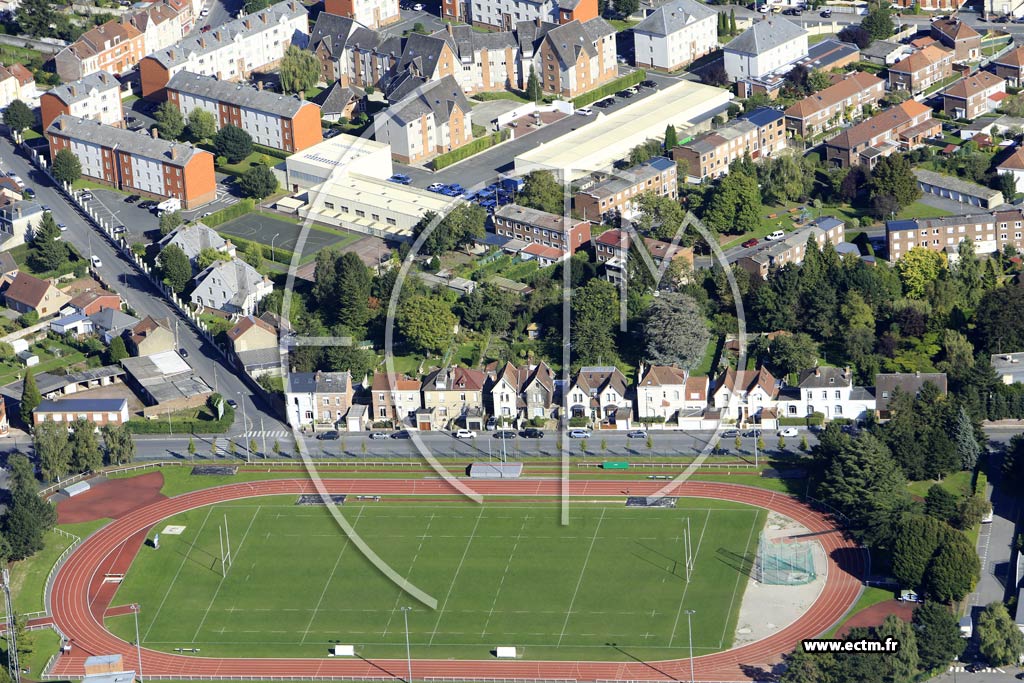 Photo arienne de Valenciennes (Plaine de Mons)