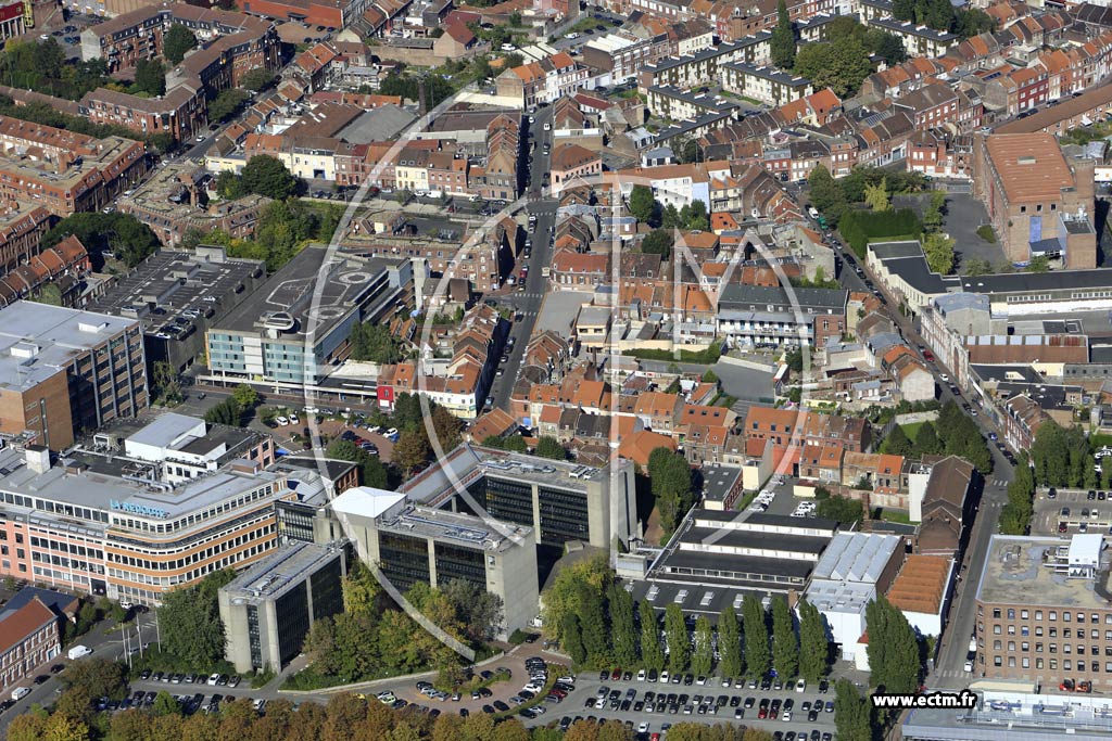 Photo arienne de Roubaix