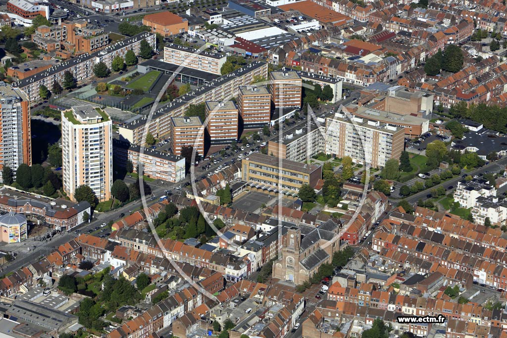 Photo arienne de Roubaix (la Potennerie)