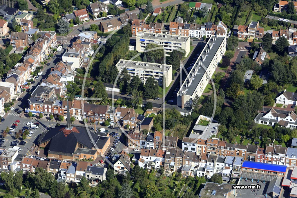 Photo arienne de Marcq-en-Barul (la Becqueterie)