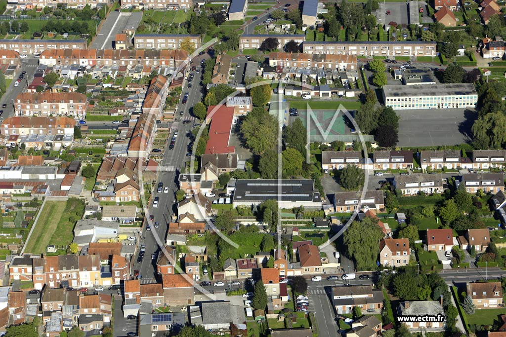 Photo arienne de Comines (le Vieil Dieu)