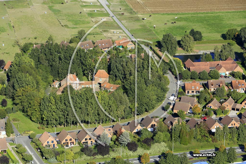 Photo arienne de Linselles (Ferme d'Hautevalle)