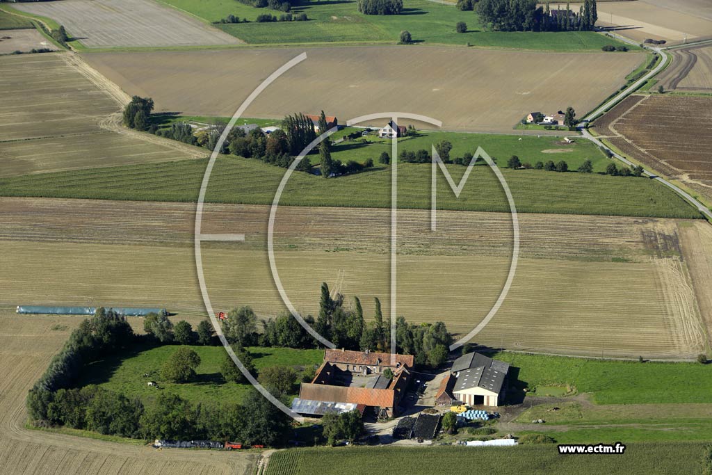 Photo arienne de Linselles (le Gavre)