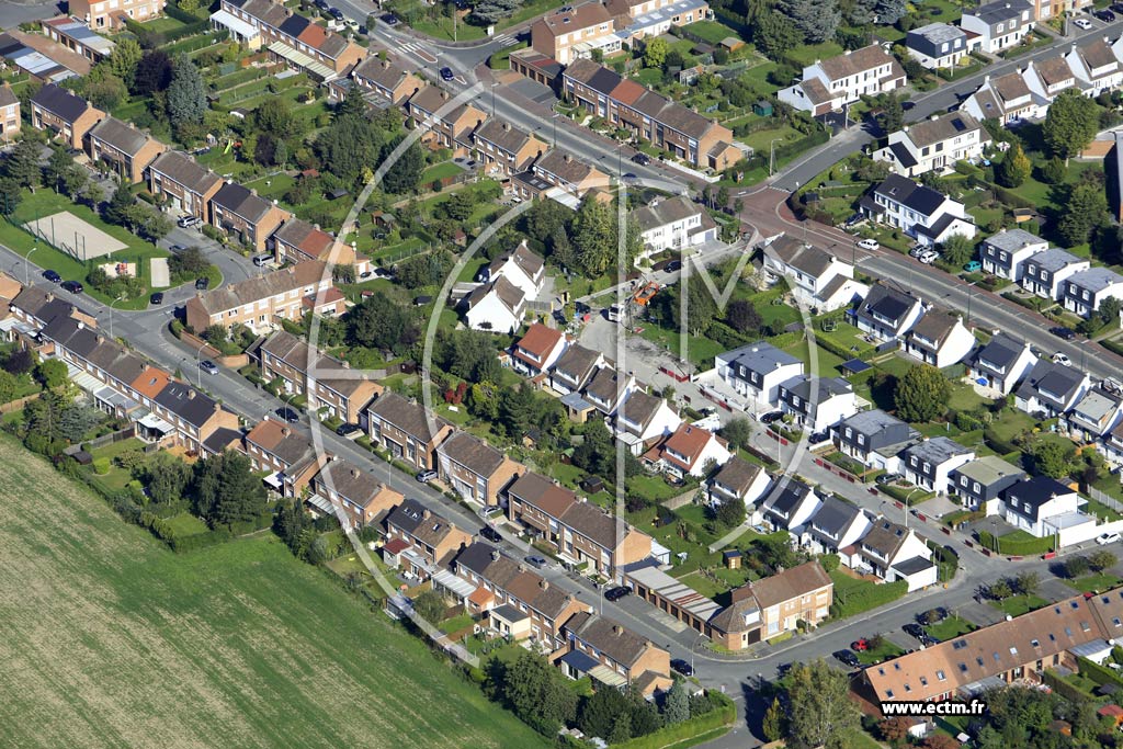 Photo arienne de Neuville-en-Ferrain (la Vieille Motte)
