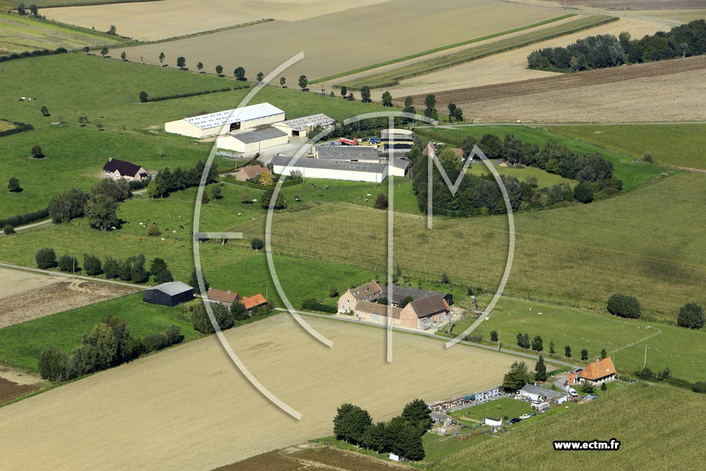 Photo arienne de Quesnoy-sur-Dele (Ferme de la Grange)
