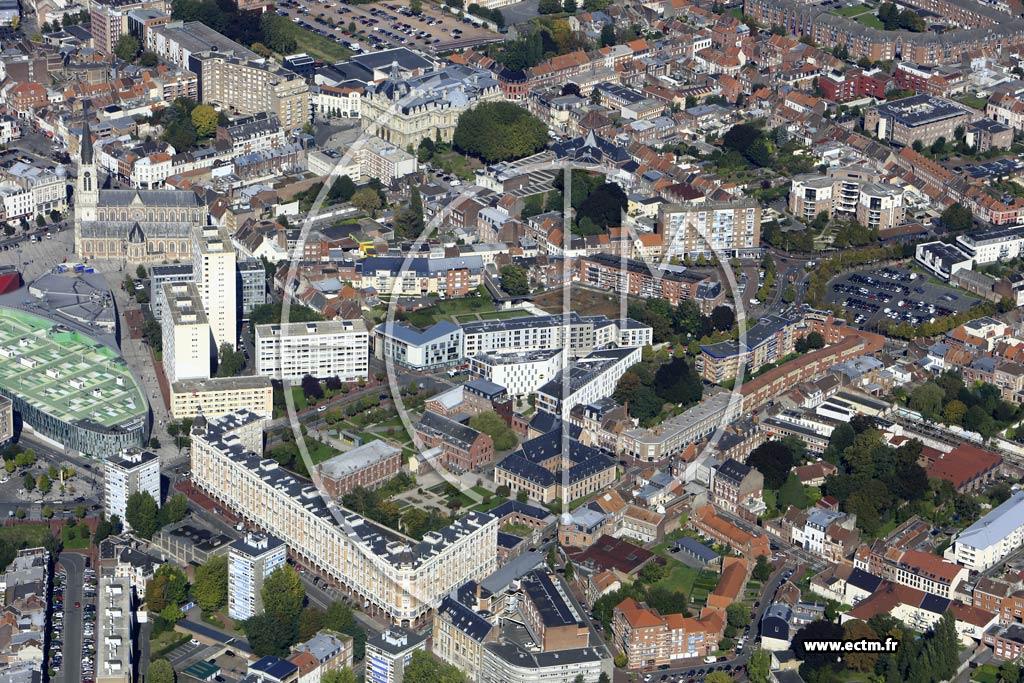 Photo arienne de Tourcoing (Centre)