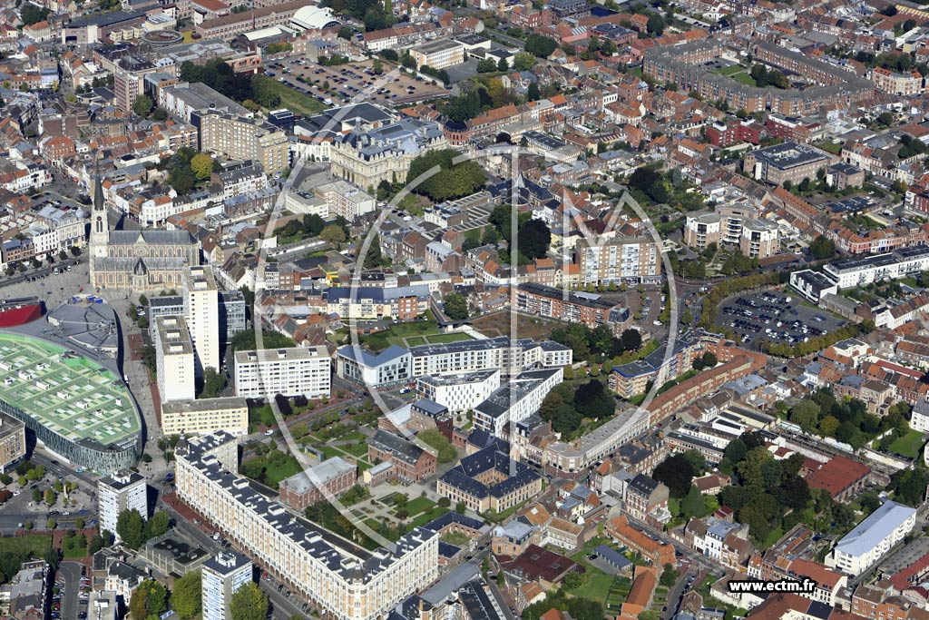 Photo arienne de Tourcoing (Centre)