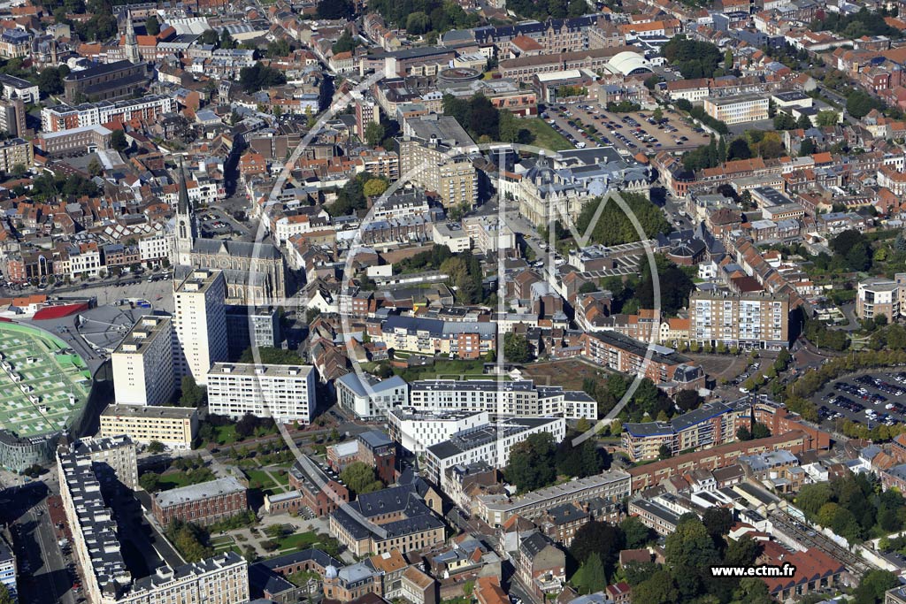Photo arienne de Tourcoing (Centre)