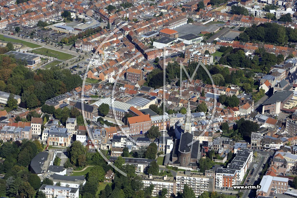 Photo arienne de Tourcoing (Centre)