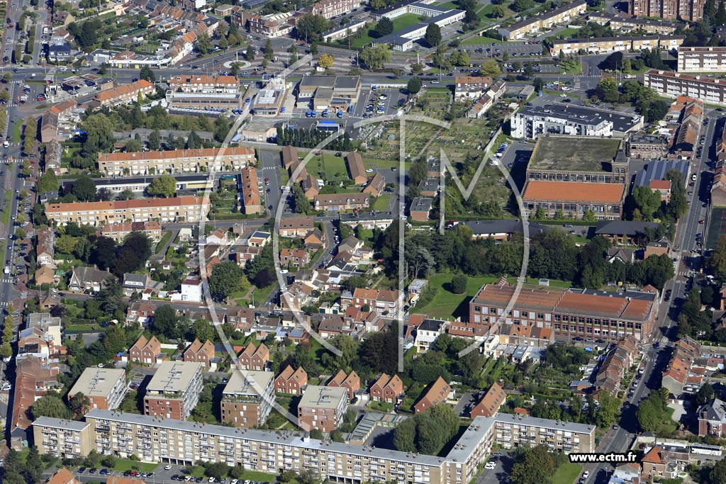 Photo arienne de Tourcoing (Croix Rouge)