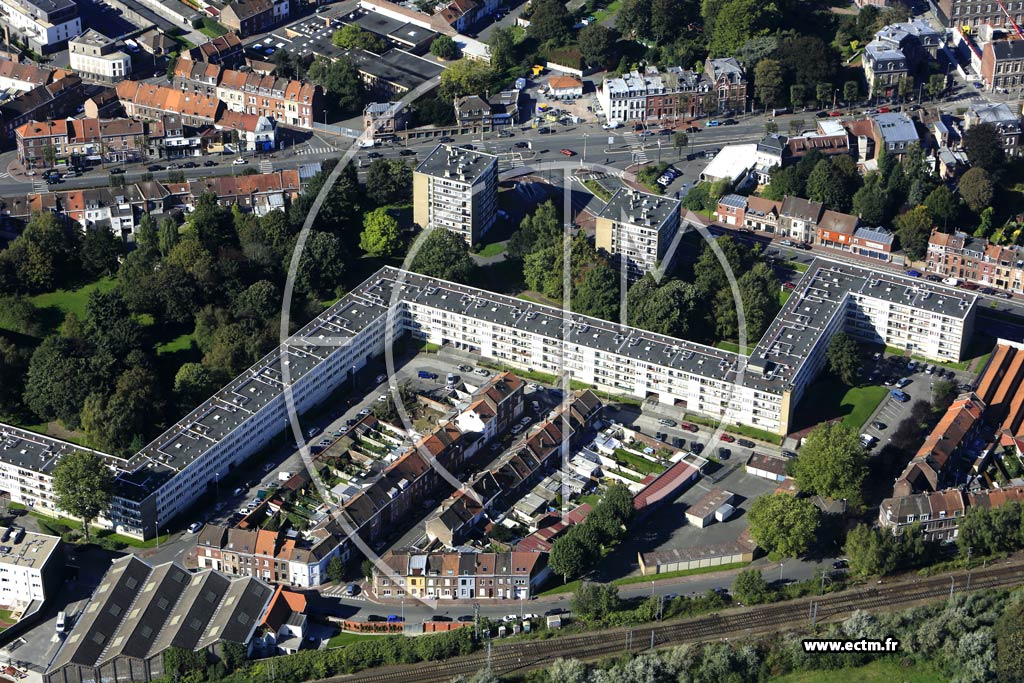 Photo arienne de Tourcoing (Gambetta)