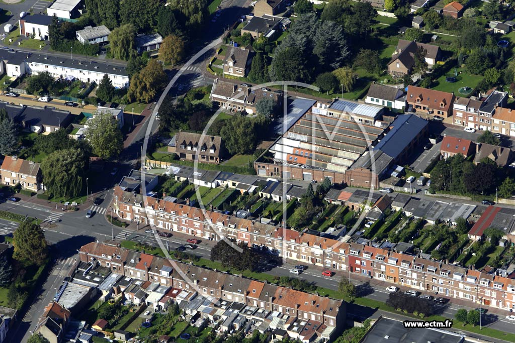 Photo arienne de Tourcoing (le Pont Rompu)