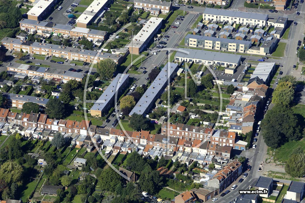 Photo arienne de Tourcoing (le Pont Rompu)