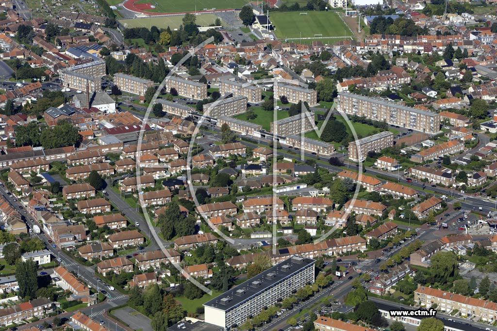Photo arienne de Tourcoing (Malcense galit)