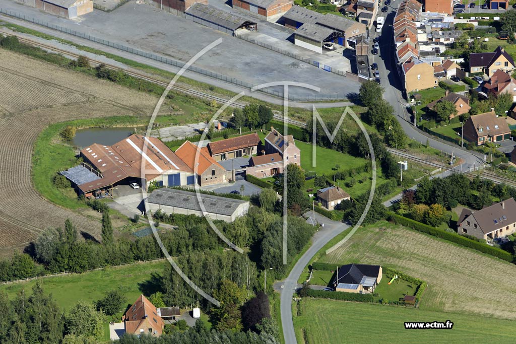 Photo arienne de Quesnoy-sur-Dele (Chemin du Cur Joyeux)
