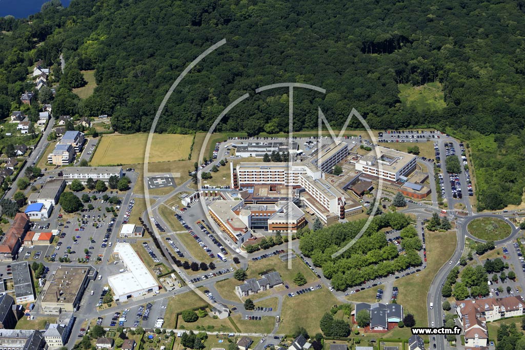 Photo arienne de Beauvais (Centre Hospitalier)