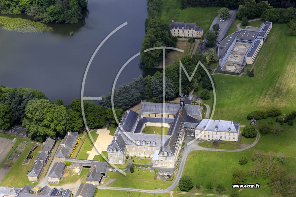 Photo arienne de La Meilleraye-de-Bretagne (Abbaye de Melleray CCSO)