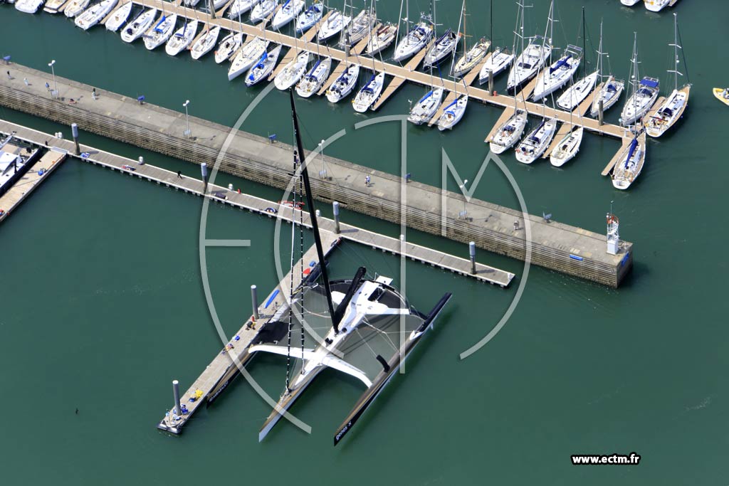 Photo arienne de La Trinit-sur-Mer (Trimarant Mirabau)