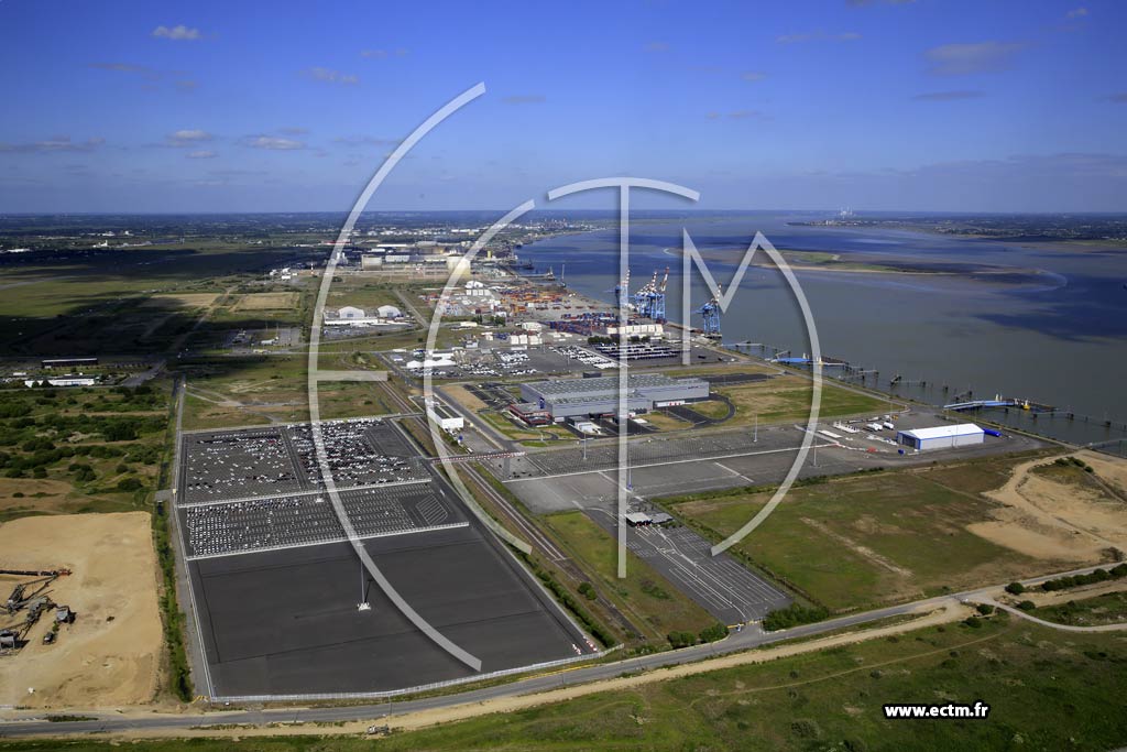 Photo arienne de Saint-Nazaire (Alstom)