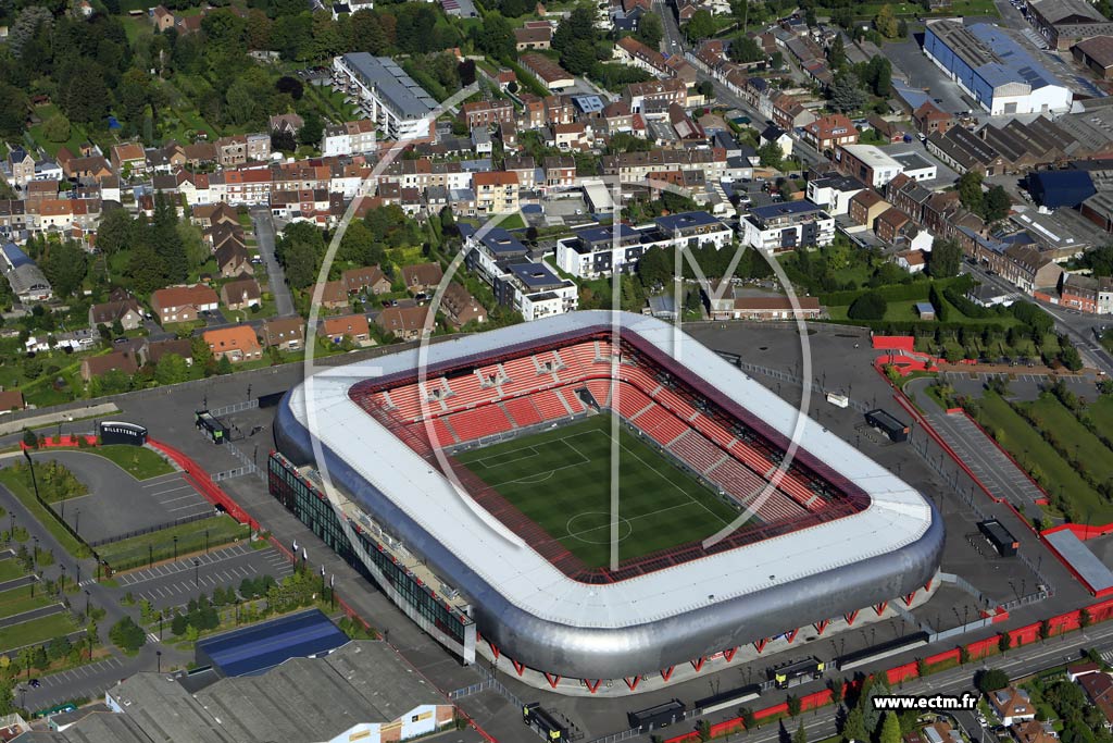 Photo arienne de Valenciennes (Stade Nungesser)