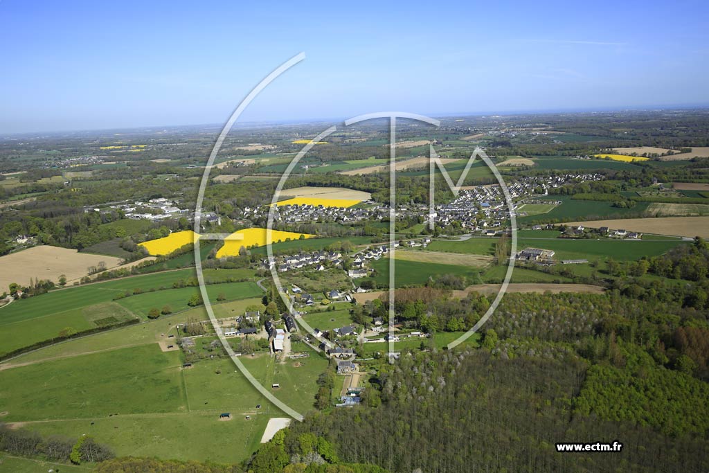 Photo arienne de Saint-Samson-sur-Rance (la Meffrais)
