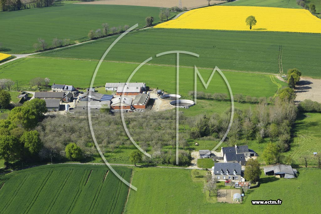 Photo arienne de Lamballe (la Ville s Priolais)